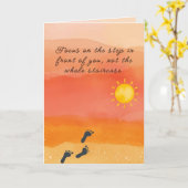 励ましとサポートのカード カード (黄色い花)