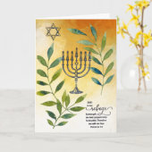 励ましなさい"神は私たちの避難所である" カード (黄色い花)