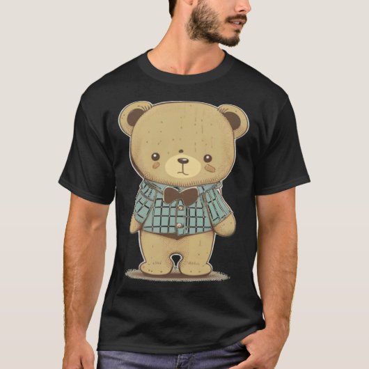 励ましのテディベア Tシャツ (正面)