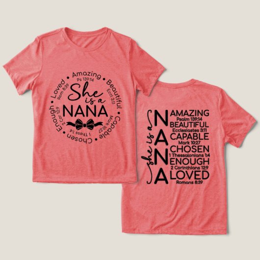励ましのナナ トライブレンドTシャツ (デザイン正面&裏面)