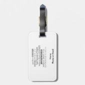 励ましのワードアート ラゲッジタグ (裏面縦)