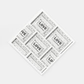 励ましのワードコラージュパーティー スタンダードランチョンナプキン (角)