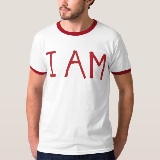 励ましの名言「私は〜です」 Tシャツ (正面)