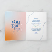 励ましの引用文生活は汚いけどグリッター カード (内部)