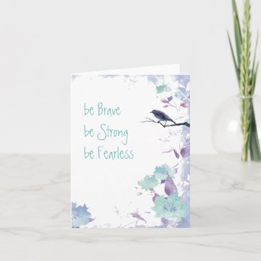 励ましの水彩カード カード (正面)