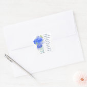 励ましの約束 聖書 イザヤ アジサイ アート スクエアシール (封筒)