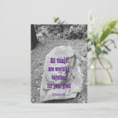 励ましの聖句 フラット グリーティング カード (スタンド正面)