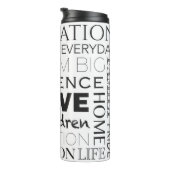 励ましの言葉コラージュ タンブラー (回転右)