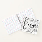 励ましの言葉コラージュ ノートブック (内部)