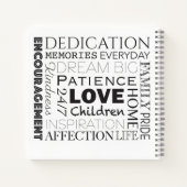 励ましの言葉コラージュ ノートブック (裏面)