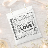 励ましの言葉コラージュ フェイバーバッグ (クリップ留めされた状態)