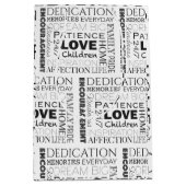 励ましの言葉コラージュ ミディアムペーパーバッグ (正面)