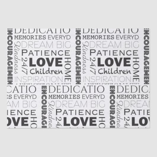 励ましの言葉コラージュ 薄葉紙 (正面)