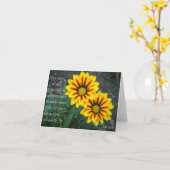 励ましの言葉ノートカード カード (黄色い花)