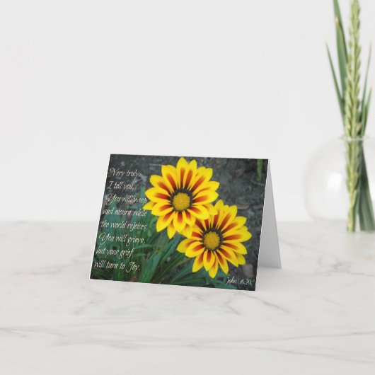 励ましの言葉ノートカード カード (正面)