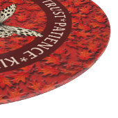 励ましの言葉紅葉 感動的 カッティングボード (角)