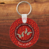 励ましの言葉紅葉 感動的 キーホルダー (裏面)