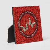 励ましの言葉紅葉 感動的 フォトプラーク (正面)