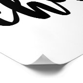 励ましの言葉 変革をもたらせ 黒の手書き風文字 ポスター (角)