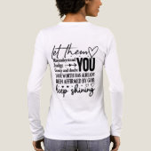 励ましの言葉 Let Them トライブレンドTシャツ (背面)
