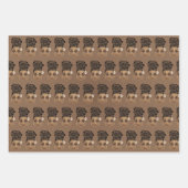 励ましの黒人女性、ナチュラルヘアパン ラッピングペーパーシート (正面3)