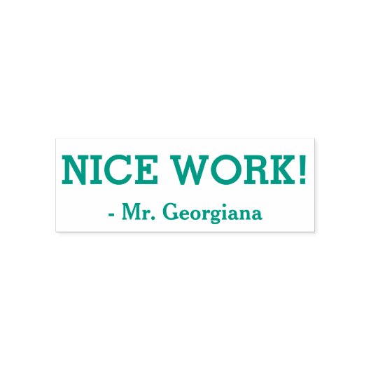 励ましの「いい仕事!」 グレーディング用ゴム印 セルフインキングスタンプ (デザイン)