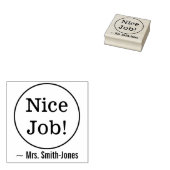 励ましの「いい仕事！」 先生スタンプ ラバースタンプ (押印)