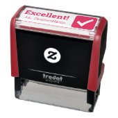 励ましの"優秀！" +カスタム先生名 セルフインキングスタンプ (商品)