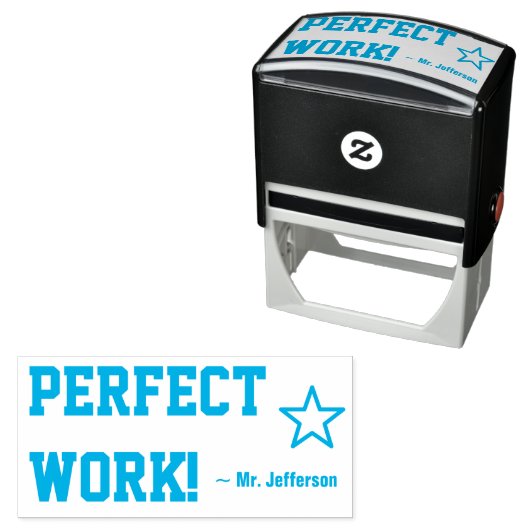 励ましの「完璧な仕事！」 マーキングゴム印 セルフインキングスタンプ (インサイチュ)