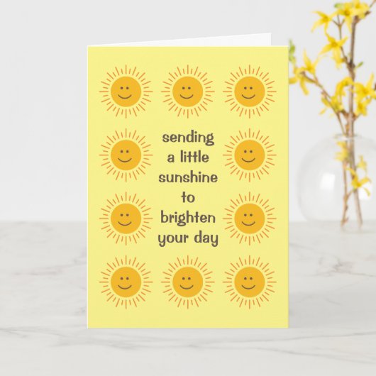 励ましのGet Well Soonカード カード (黄色い花)