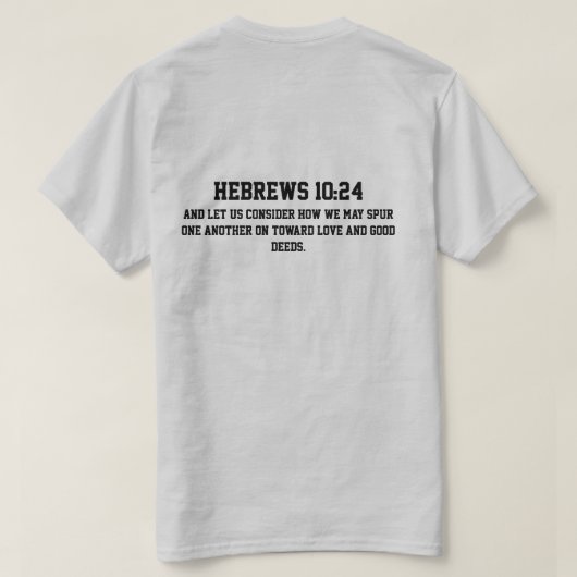 励ましのTシャツ Tシャツ (デザイン裏面)