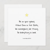 励ましやる気を起こさせるた信仰の聖句引用文 シーズンカード (正面/裏面)