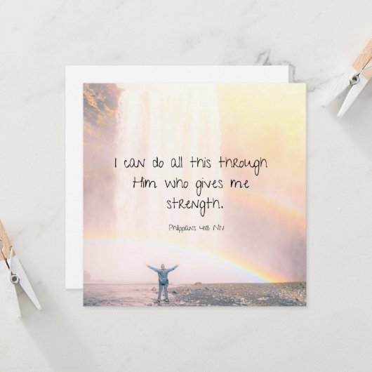 励ましやる気を起こさせるた聖なる書物、 経典聖書引用文 カード (正面/裏面インサイチュ)