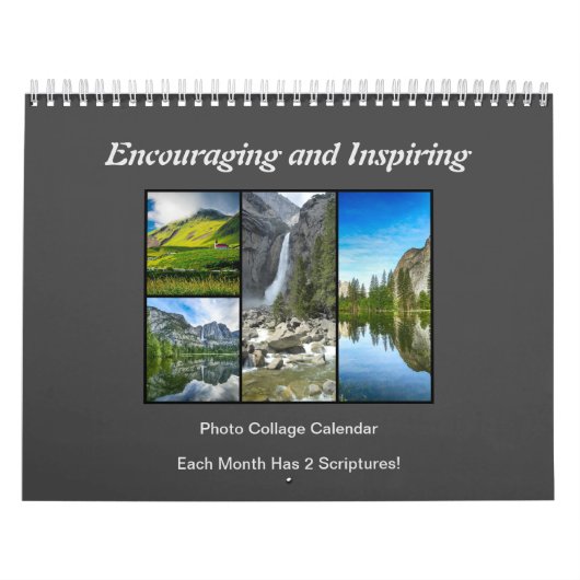 励ましインスパイアとコラージュ聖なる書物、 経典 カレンダー (カバー)