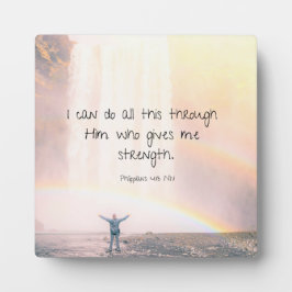 励ましバイブル聖句引用文滝 フォトプラーク