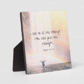 励ましバイブル聖句引用文滝 フォトプラーク (正面)