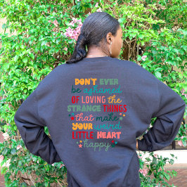 励まし前向きて恥じるな スウェットシャツ