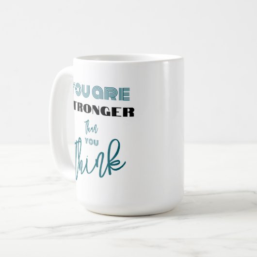 励まし感動的た コーヒーマグカップ (正面左)