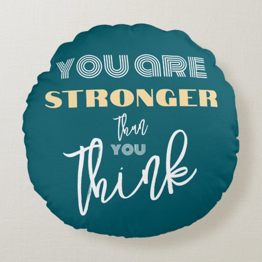 励まし感動的た ラウンドクッション (正面)