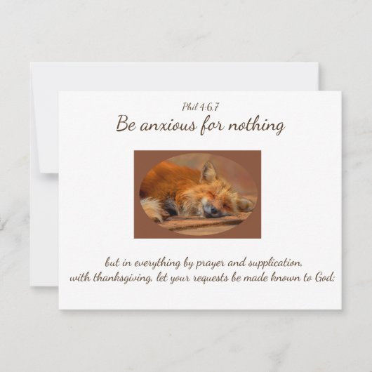 励まし感動的聖なる書物、 経典引用文かわいいキツネ (正面)