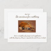 励まし感動的聖なる書物、 経典引用文かわいいキツネ (正面/裏面)