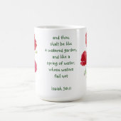 励まし約束聖なる書物、 経典イザヤポピーガーデン マグカップ (中央)