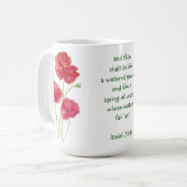 励まし約束聖なる書物、 経典イザヤポピーガーデン マグカップ (正面左)