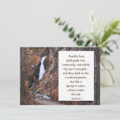 励まし聖なる書物、 経典イザヤウォーターフォール自然 カード (スタンド正面)