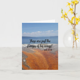 励まし – ジョブ26:14折り畳みグリーティングカード カード