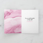 励まし、 私たちは目に見えるものではなく、信仰によって歩む カード (内部)