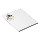 励まし,聖なる書物、 経典マタイ11:28かわいい鳥 ノートパッド (アングル)