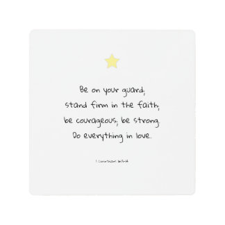 励まやる気を起こさせるす信仰聖書の詩引用文 メタルプリント