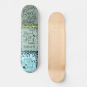 励みになる聖なる書物、 経典 スケートボード (正面)