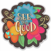 励みになる良いフローラを見る シール (正面)